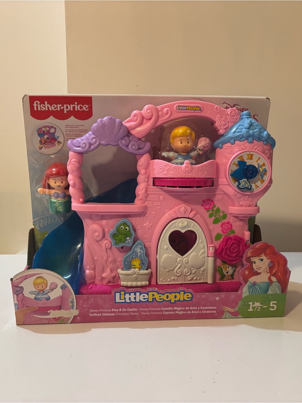 Fisher Price Little People Princess Disney Play and Go Cinderella Ariel NIB